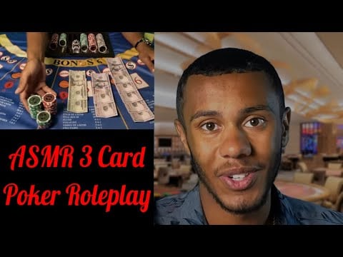 ASMR Three Card Poker Roleplay | (ASMR Casino Roleplay)