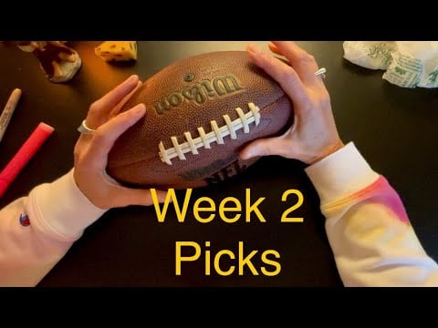 NFL Week 2 Picks ~ Soft Spoken ASMR with Gentle Sounds