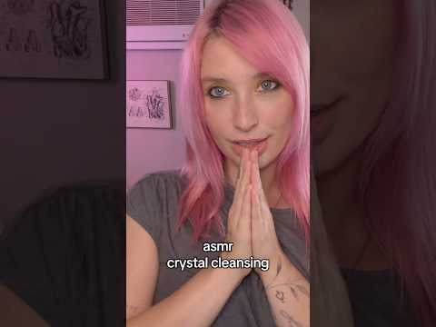 Preview of crystal cleansing video 🔮 #asmr #tingles #crystals #asmrvideos #relax #spiritualbaths