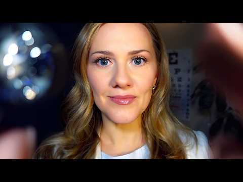 Comprehensive Eye Exam for Deep Sleep | ASMR Soft Spoken into Whisper