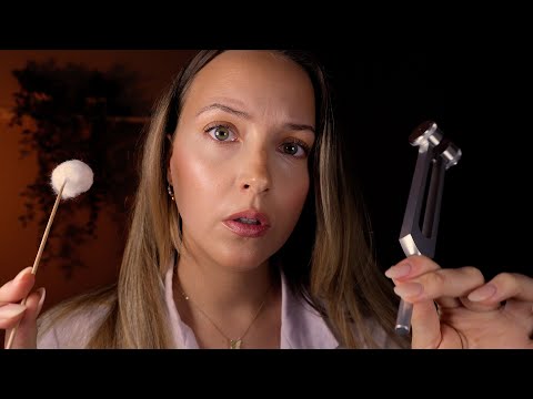 ASMR Sensory Ear Exam👂Tuning Fork Recalibration and Hearing Test