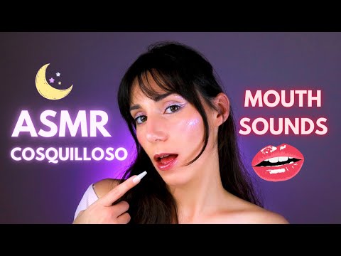 ASMR MOUTH SOUNDS 👄 para DORMIR 🌜TOCANDO tu CARA (ESPAÑOL)