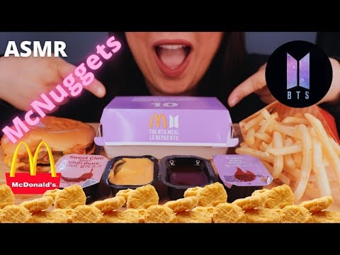MCDONALD'S BTS MEAL MUKBANG + ASMR