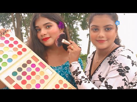ASMR | Doing My Friend Relaxing Party Makeup | 💄✨