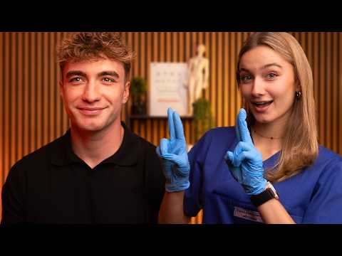 ASMR Real Person Cranial Nerve Exam For Deep Sleep!