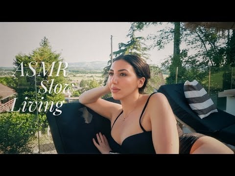 ASMR The Art of Slow Living in the French Mountains 🏔 Close Whispers 🌊 French Breakfast & Pool Day
