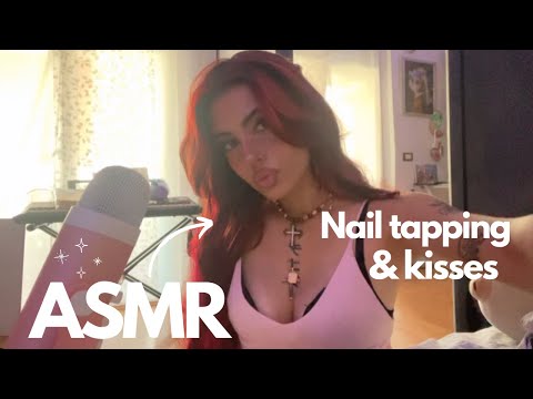 ASMR KISSES 💋and NAIL TAPPING 💅🏻