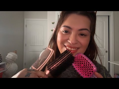 ASMR| Binaural hair brushing & scalp massage sounds- helping you relax (personal attention😴)