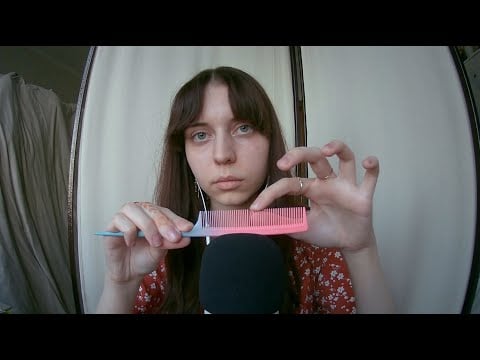 ASMR| Hairbrush sounds & mouth sounds| Расческа & звуки рта