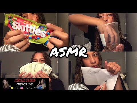 ASMR NO TALKING | CRINKLY PAPER | SKITTLE EATING | MONEY SOUNDS | ASMR LYSS ✨