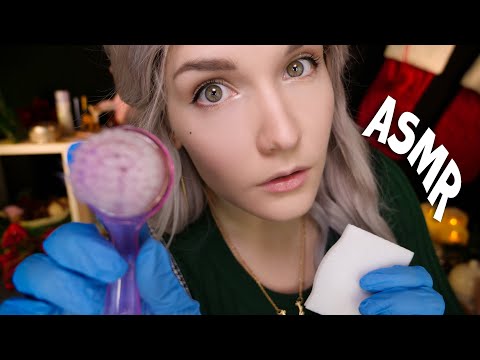 АСМР [RP] ЗИМНИЙ УХОД ЗА ЛИЦОМ 🖐💆 [ЧИСТКА и МАССАЖ лица] 🎄 ASMR Winter Cosmetologist [Face cleaning]