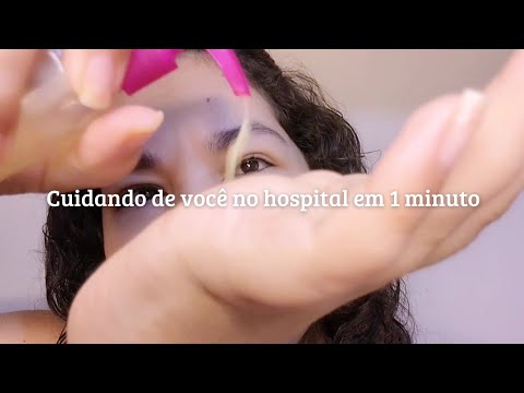 ASMR de 1 Minuto - Amiga Cuidando De Você No Hospital