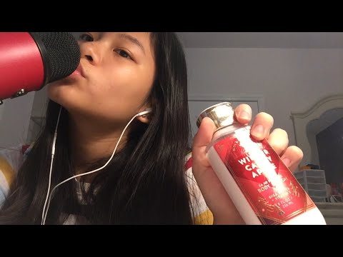 ASMR Hand Lotion Sounds, Repeating Phrases, and Kisses on the Microphone (Reupload)