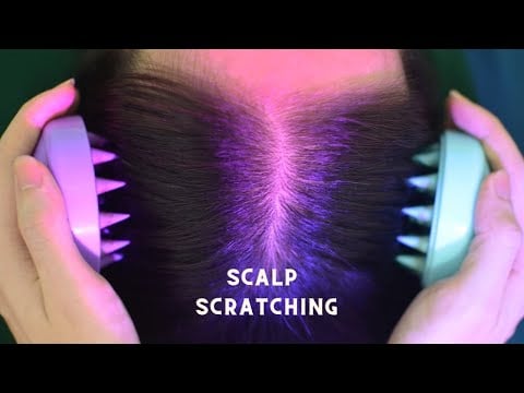ASMR Head Massage Real Person, Hair Parting, Hair Scratch, Hair Treatment For Headache Relief