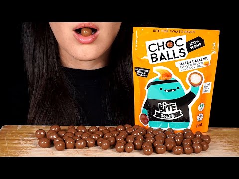 ASMR Eating Crunchy Chocolate Balls During a Thunderstorm ⚡ (No Talking)