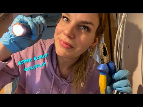 [ASMR] Sci-Fi 🤖 Robot in the basement RP *Fixing you* ( Gloves, Light triggers, measuring )