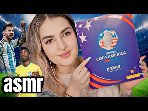 ASMR Llenando el ALBUM de la COPA AMERICA 2024 Ale ASMR español