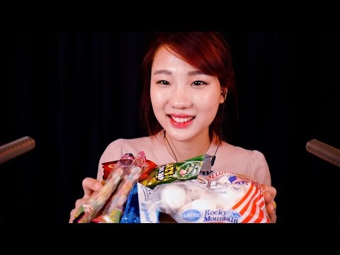 [Korean ASMR] 여러가지 달달한 먹거리들로 내는 잠오는 소리들! Different sweets eating sound