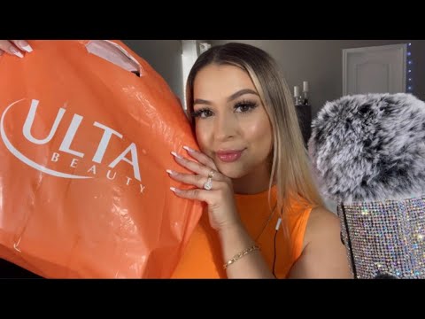 Asmr Ulta beauty haul 🧡 makeup triggers & whisper ramble 🥱