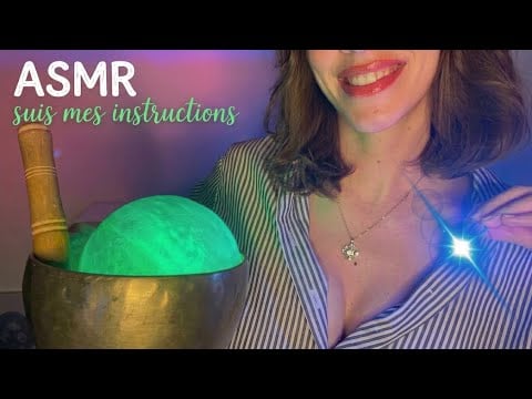 ASMR FR 🌸 TDAH / ADHD ~ Suis mes instructions pour dormir et te relaxer  😴