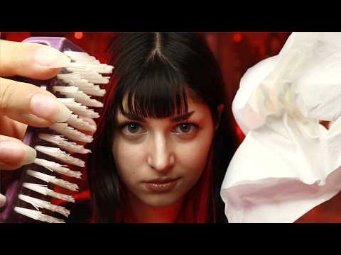 ASMR | removing marker from your face (personal attention)