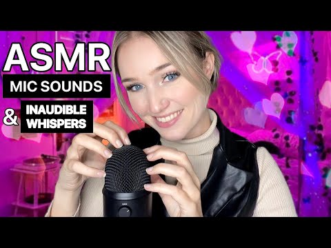 ASMR | MIC TRIGGERS & INAUDIBLE WHISPERS 🤍💗
