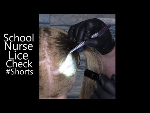 ASMR School Nurse Lice Check #Shorts