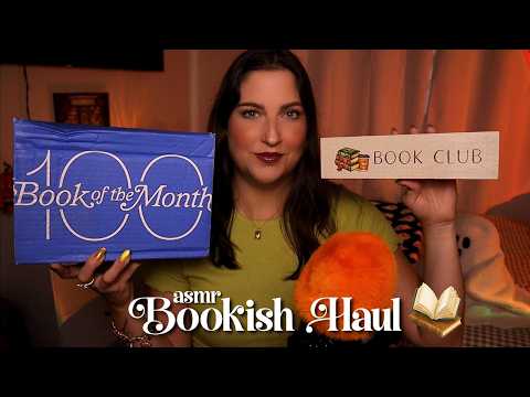 ASMR Bookish Haul 📚 New Books, Bookshelf Decor, & More!✨