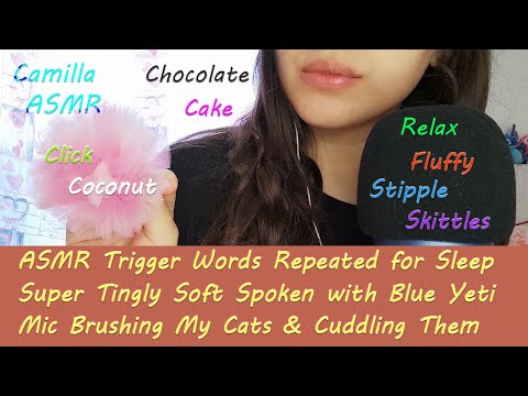 ASMR for Sleep Trigger Words For Sweet Dreams and Mic Brushing 🤤