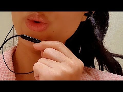 ASMR 20+min Mouth Sound & Hand Movement 💤 earphone mic, soft spoken, ramble stutter, lofi, inaudible