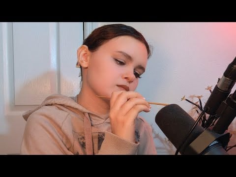 Writing on Mic and Tracing Letters | ASMR (Whispers, Explaining, Describing)