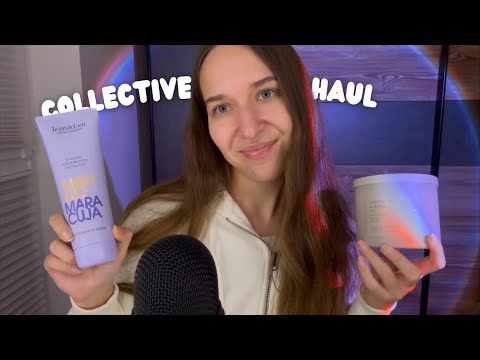 ASMR Collective Haul 💜 | Beauty, Body Care & Candles (Tapping, Scratching, Whispering)