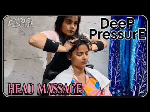 ASMR Relaxing Massage | DEEP PRESSURE HEAD NECK SHOULDER MASSAGE TRIGGERS FOR SLEEP | Masseuse Richi