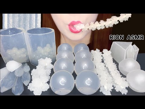 【ASMR】【咀嚼音 】CLEAR DESSERTS 透明のデザート MUKBANG 먹방 食べる音 EATINGSOUNDS NOTALKING KOHAKUTO CRYSTAL