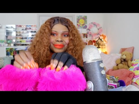 Hot Pink Furry Sandals ASMR Sounds