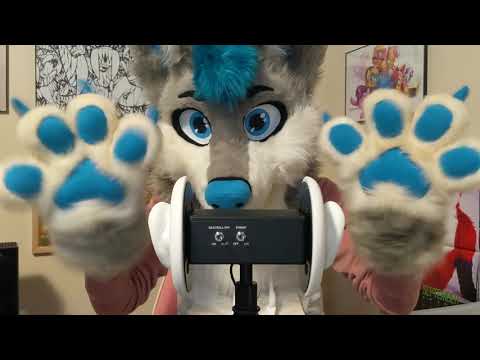 [Furry ASMR] Ear massage with paws 2 (no talking)