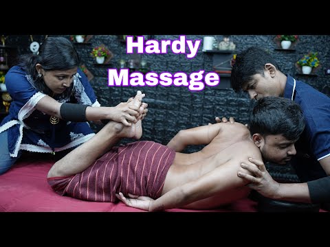 Very Hard Full Body Massage By Double Barber | ASMR Leg Massage & Back Massage | ASMR Oil Massage