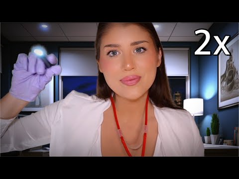 ASMR | 2x Cranial Nerve Exams / Italian Accent (Medical Roleplay)