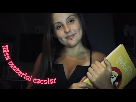 ASMR CASEIRINHO 🤍 - meu material escolar 📚