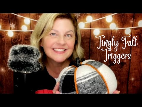 ASMR Tingly Fall Triggers | More Tapping & Scratching! 🧡🍁🍂