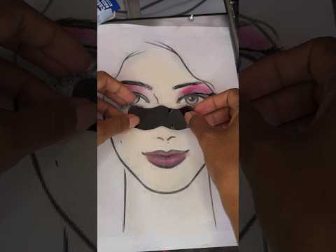 Asmr skincare no rosto  no papel #asmrshorts #asmrskincare