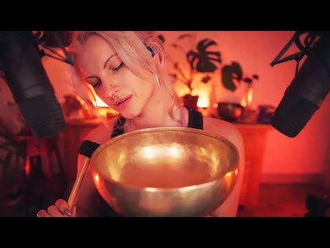 Comforting ASMR affirmations for self love & attracting love with singing bowl