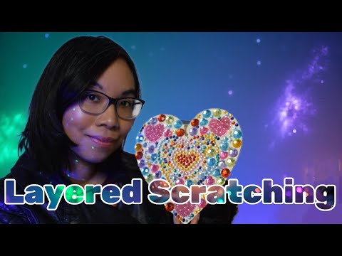 ASMR LAYERED TRIGGER BOARD SCRATCHING AND TAPPING (Textured Gem Scratching, No Talking) ✨💎