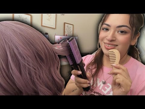 ASMR| Girl who is obsesses w/you plays with your hair in detention- hair playing/brushing 💜
