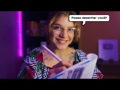 ASMR DESENHANDO VOCÊ ✨POV: Você é uma musa
