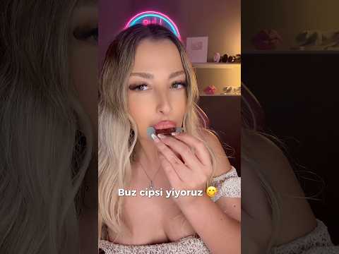 Buz Cipsi Yiyoruz 🧊 #shorts #türkçeasmr #food #eating #eatingsounds #selenasmr