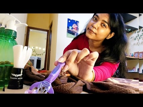 ASMR HINDI- Relaxing Massage and Shaving Your Back 🙂‍↔️