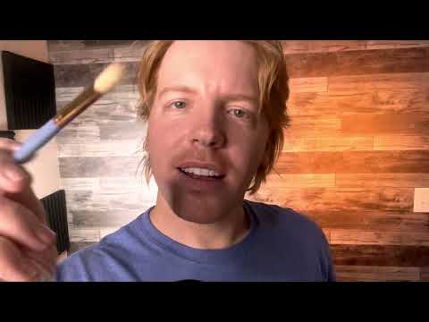 ASMR Painting Your Face - Spit Painting You ASMR