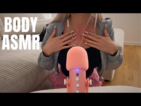 ASMR Body & Fabric tapping & scratching sounds