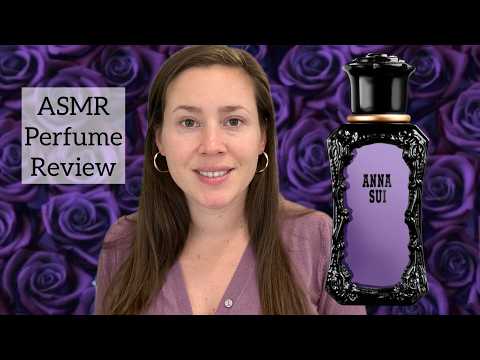 (ASMR) Perfume Review - Anna Sui EDT  - Glass Tapping & Whispering